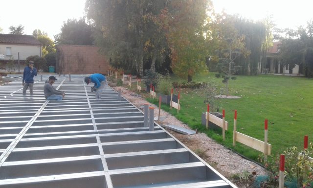 Nos réalisations: ossature métallique, extensions de villas... Photographies